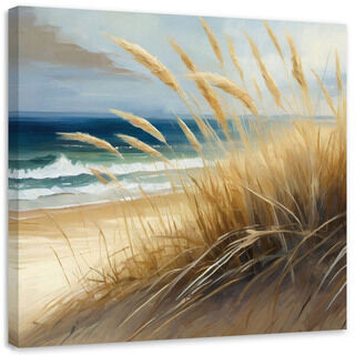 Lærred print, strand, klitter, natur