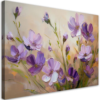Lærred print, Blomster Lilla Planter Natur