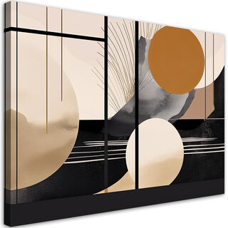 Lærred print, Geometrisk abstraktion Glamour