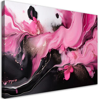 Lærred print, Pink abstraktionsloft