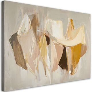 Lærred print, Beige Moderne Abstrakt