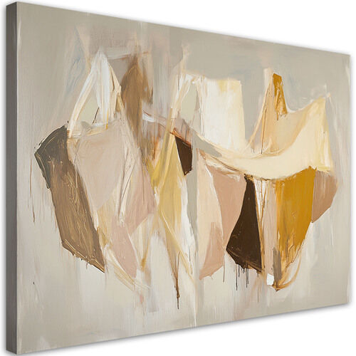 Lærred print, Beige Moderne Abstrakt