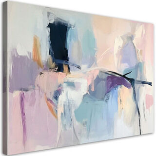 Lærred print, Pastel Delikat Abstraktion