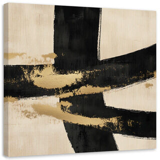 Lærred print, Abstrakt kunst, beige, industrielt loft