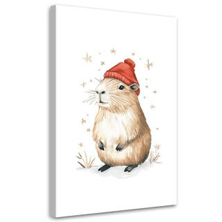 Lærred print, Capybara Dyr