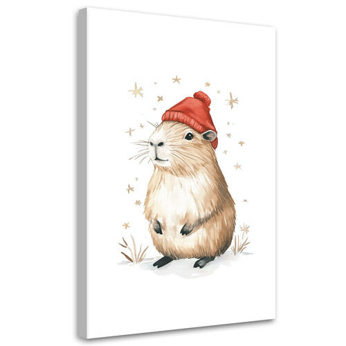 Lærred print, Capybara Dyr
