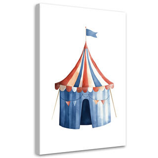 Lærred print, Cirkus Farverigt