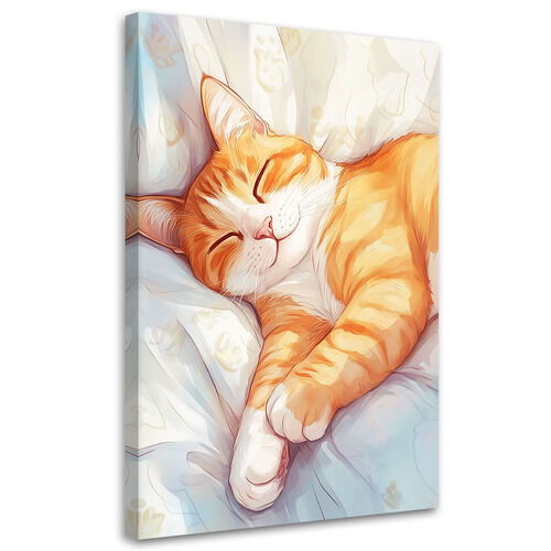 Lærred print, Kat Dyr Abstraktion