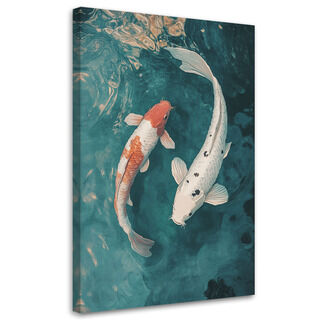 Lærred print, Japansk Koi fisk