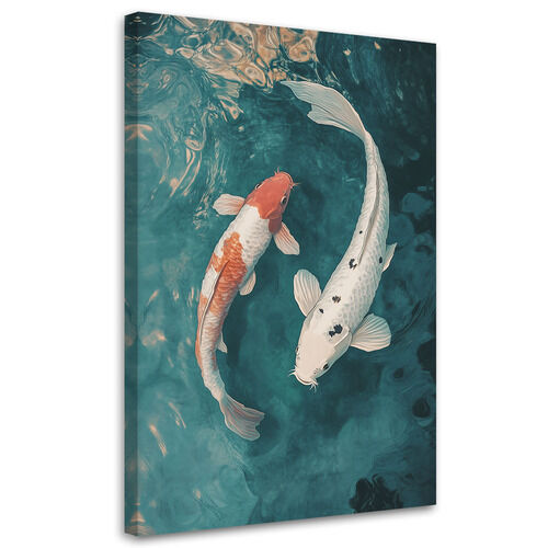 Lærred print, Japansk Koi fisk