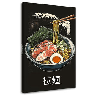 Lærred print, Ramen Mad Japan