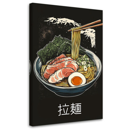 Lærred print, Ramen Mad Japan