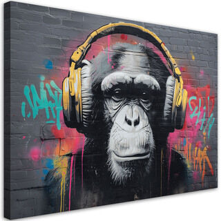 Lærred print, Abe DJ Musik Gadekunst