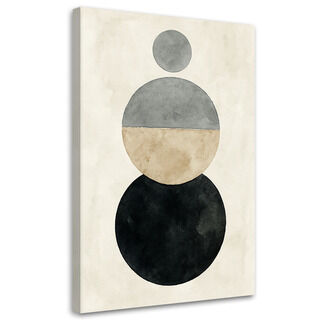Lærred print, Geometri Abstraktion Akvarel
