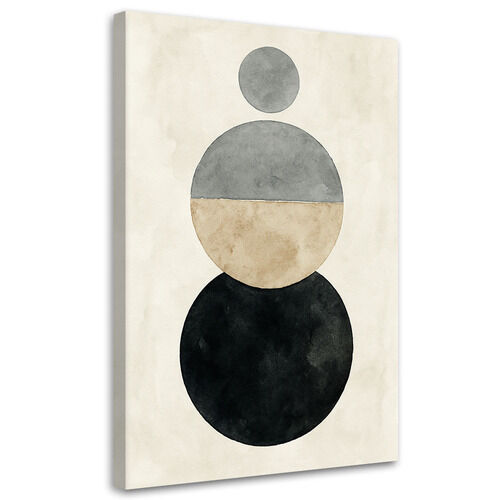 Lærred print, Geometri Abstraktion Akvarel