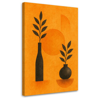 Lærred print, Vaser Natur Orange Minimalisme Geometrisk