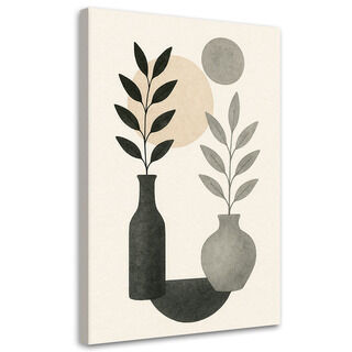 Lærred print, Vaser Blade Abstrakt Neutral Minimalisme