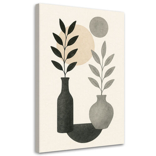 Lærred print, Vaser Blade Abstrakt Neutral Minimalisme