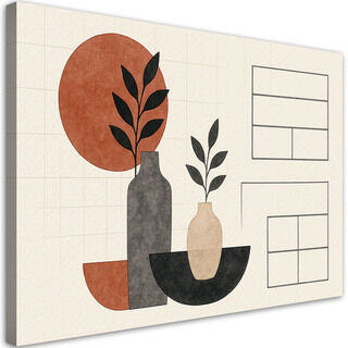 Lærred print, Vaser Blade Minimalisme Geometri