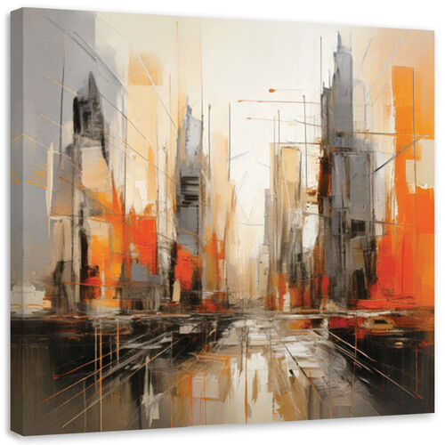 Lærred print, Arkitektur by abstrakt