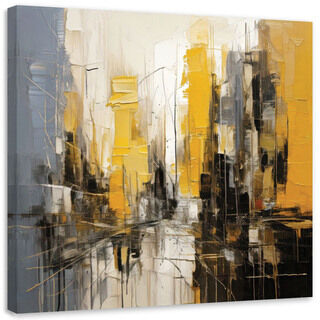 Lærred print, By abstrakt gul