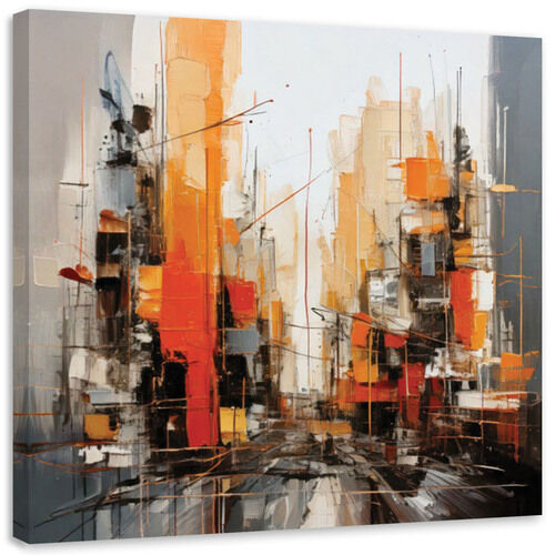 Lærred print, By urban abstrakt
