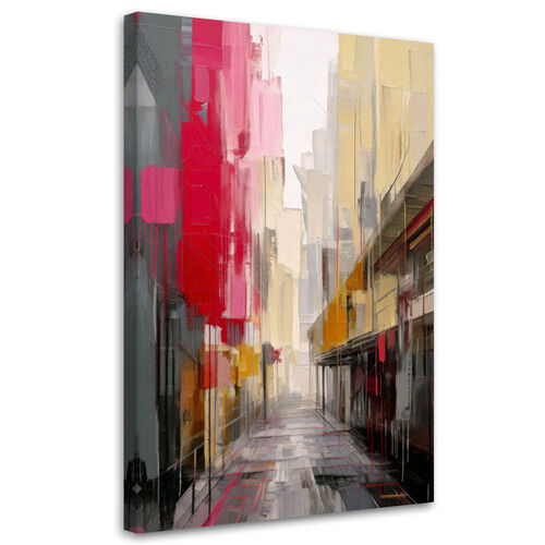 Lærred print, Urban bygade