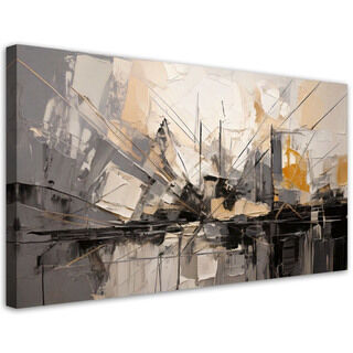 Lærred print, By abstrakt moderne grå