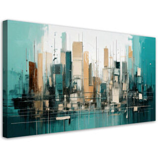 Lærred print, By abstrakt geometrisk