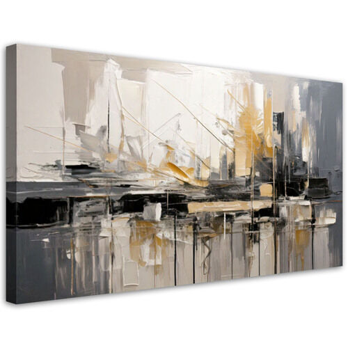 Lærred print, Abstrakt urban komposition