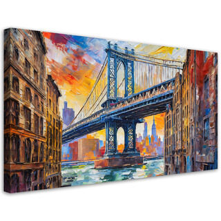 Lærred print, New York bro impressionisme