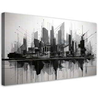 Lærred print, By Abstraktion Minimalisme Arkitektur