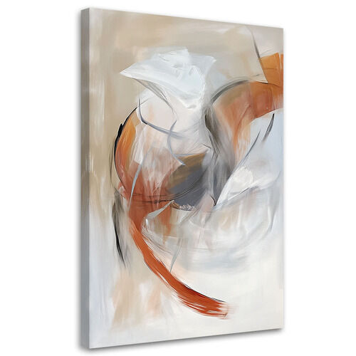 Lærred print, Moderne abstrakt Pastelbeige