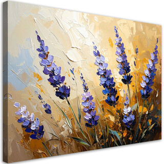 Lærred print, Lavendelblomster