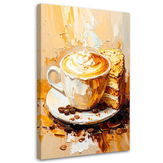 Lærred print, Kaffekop malingseffekt