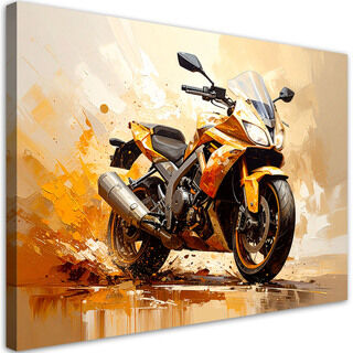 Lærred print, Motorcykel Sportscykel