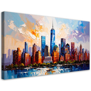 Lærred print, Kontorer New York Manhattan