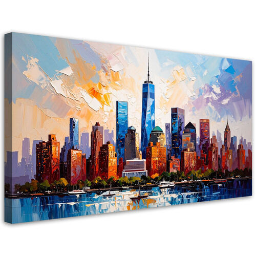 Lærred print, Kontorer New York Manhattan