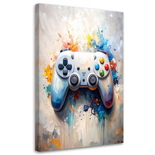 Lærred print, Gamepad-controller-konsol