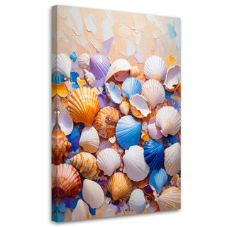Lærred print, Muslingeskaller