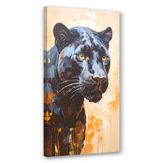 Lærred print, Sort panter dyr