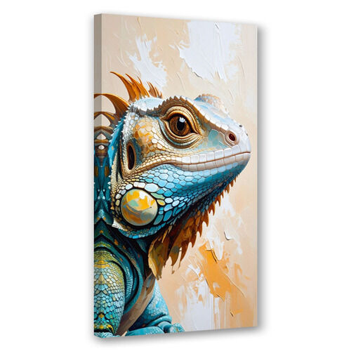 Lærred print, Øgle reptiler natur