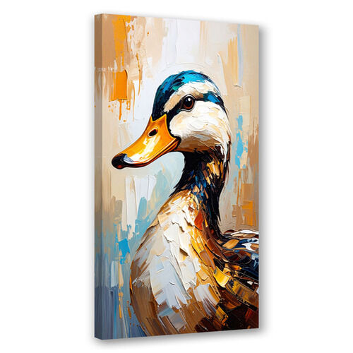 Lærred print, Farverig and olie maling effekt