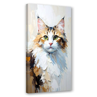 Lærred print, Kat dyre
