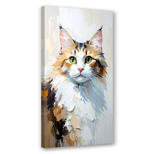 Lærred print, Kat dyre