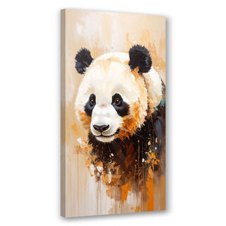 Lærred print, Panda dyre malet