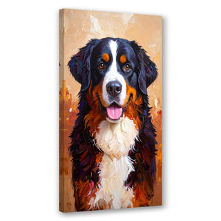Lærred print, Bernese bjerghund
