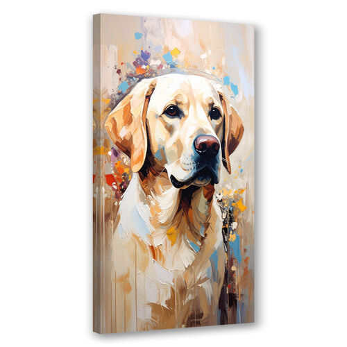 Lærred print, Labrador Retriever Hund Dyre