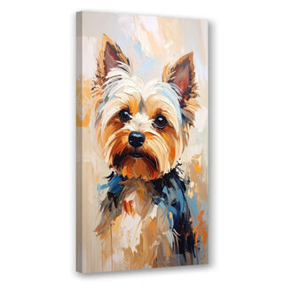 Lærred print, Yorkshire Terrier Hund Dyre