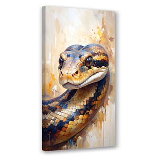 Lærred print, Slangehoved dyr natur